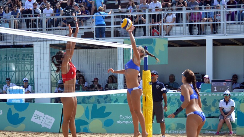Beach Volley: Olimpiadi Giovanili, Scampoli-Bertozzi concedono il bis