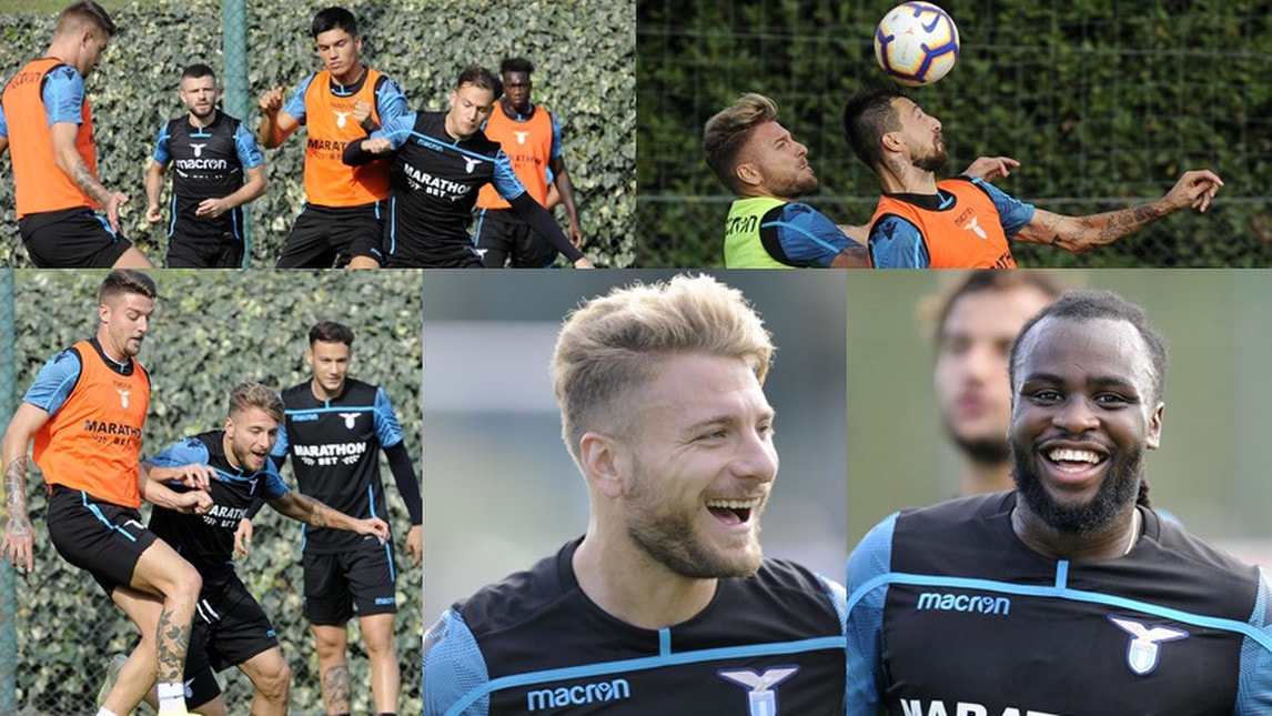 Lazio, sorrisi e concentrazione al massimo verso il Parma