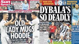 La stampa inglese celebra la Juventus: «Dybala letale»