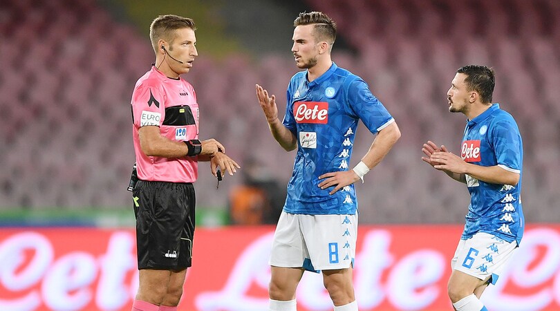 Moviola serie A, Napoli-Roma: Santon-Milik, non c'è rigore. Dzeko, dov'è la simulazione?