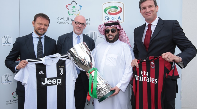 Supercoppa Italiana, Juventus-Milan si giocherà il 16 gennaio in Arabia
