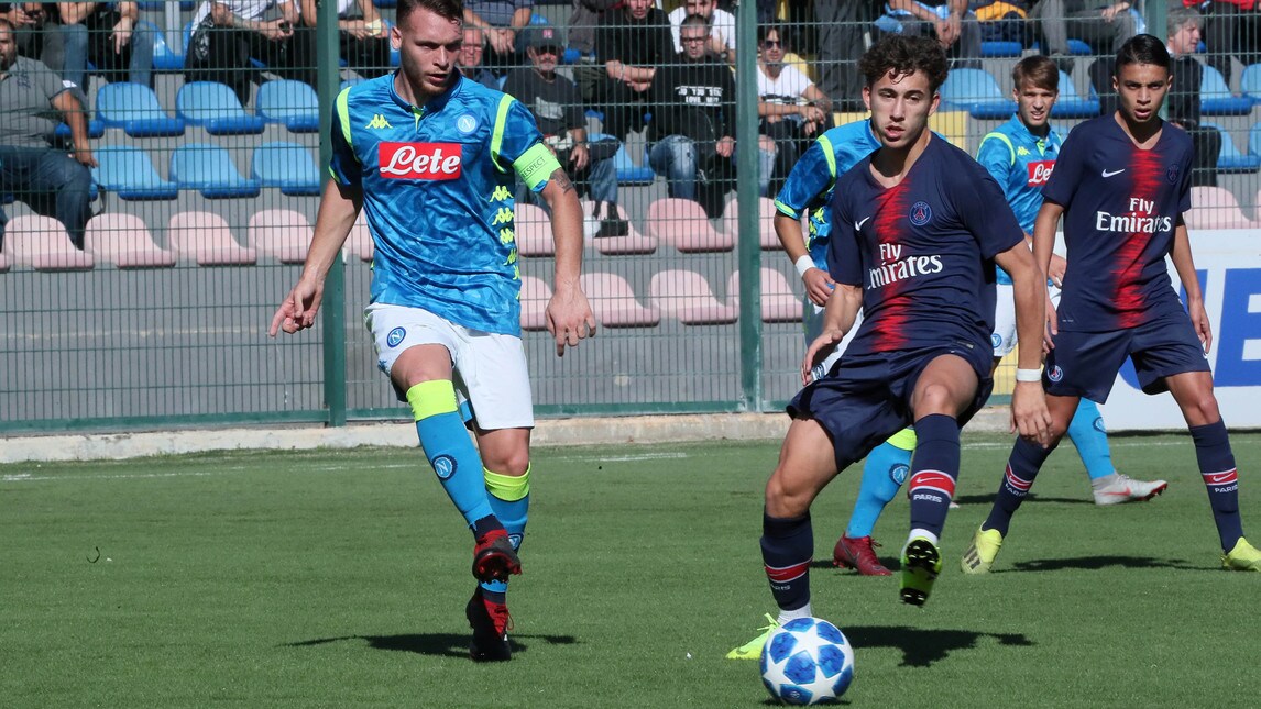Youth League, manita del Psg al Napoli