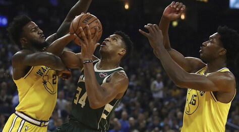 Nba, Antetokounmpo schianta Golden State. 20 punti per Gallinari ma non bastano