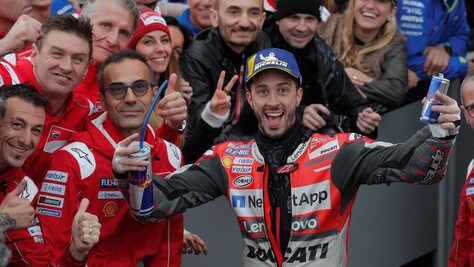 MotoGp Ducati, Dovizioso: «Felice di aver chiuso con una vittoria»