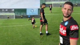 Napoli, magia di Insigne: Mertens si congratula