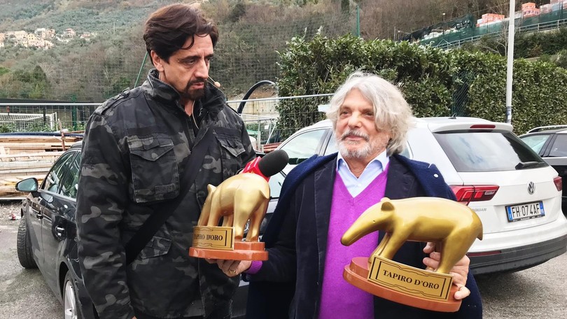Serie A Sampdoria, Tapiro d'oro a Ferrero: «La giustizia trionferà»
