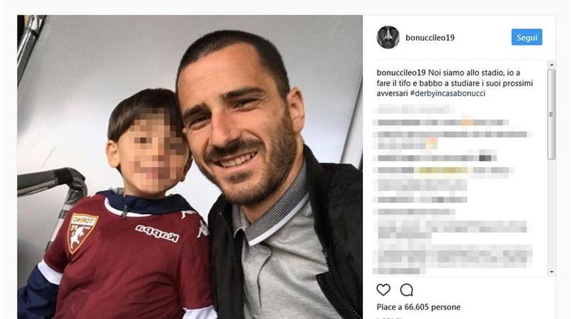 Bonucci posta la foto dei figli, nuovi insulti social