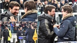 Juventus-Inter, l'abbraccio tra Andrea Agnelli e Capello