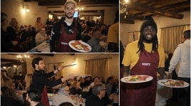Tutti a tavola, serve la Lazio: Parolo, Luis Alberto e Lukaku camerieri 