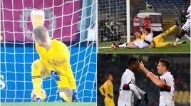 Roma, la papera di Olsen che ha regalato il vantaggio al Genoa