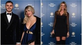 Wanda Nara, che scollatura alla cena di Natale dell'Inter!