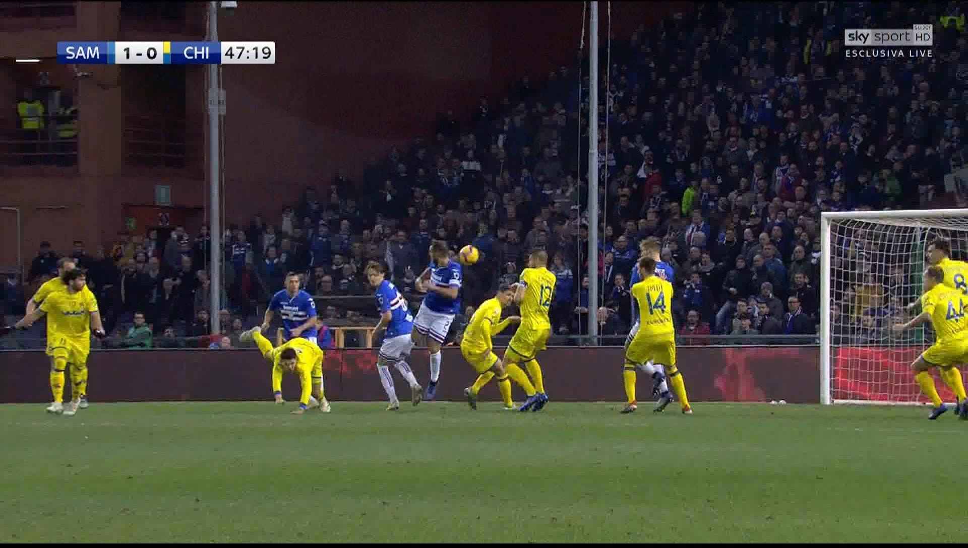 Sampdoria, Quagliarella show: che gol di tacco!