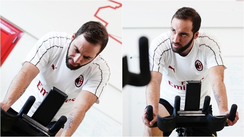 Milan, Higuain pedala verso il ritorno al gol