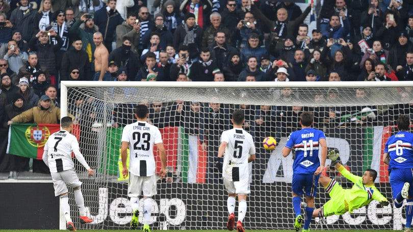 Serie A Juventus-Sampdoria 2-1, il tabellino