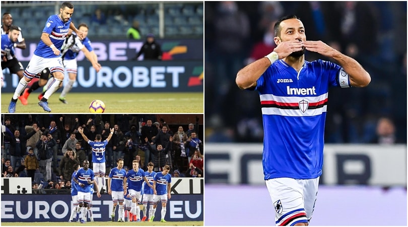 Tutti in piedi per Quagliarella: doppietta e record