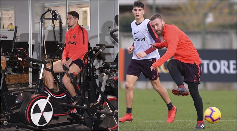 Roma, De Rossi scalpita. Ünder prosegue la terapia