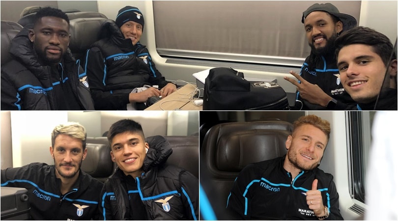 Lazio, con il sorriso in viaggio verso l'Inter