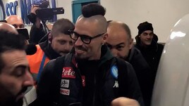 Napoli, Hamsik lascia il San Paolo con il sorriso