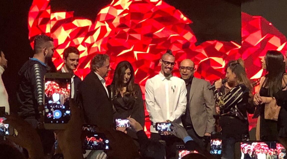 Hamsik alla festa dei 60 anni del dottore del Napoli