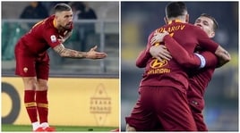 Kolarov, l'inchino ai tifosi dopo il gol divide i tifosi della Roma