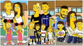 I fenomeni del pallone diventano i Simpson