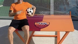 Taddei, amore per la Roma: ecco il suo tavolo da futmesa tutto giallorosso