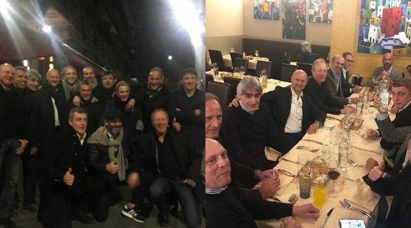 Vialli e Mancini, rimpatriata con i compagni della Samp scudettata di Boskov