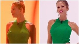 Alessia Marcuzzi a Le Iene: il vestito verde è già virale