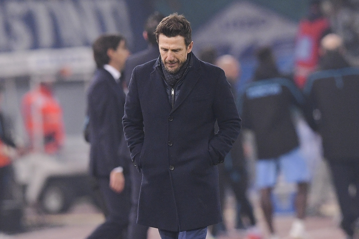 Derby Lazio-Roma, Di Francesco: «Risultato troppo pesante, non pensavamo al Porto»