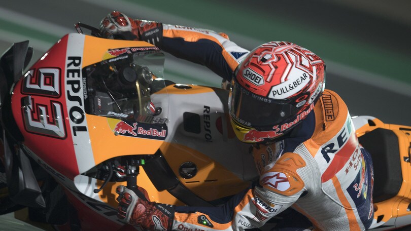 MotoGp Qatar: Marquez guida anche nelle Fp3, Rossi va in Q1