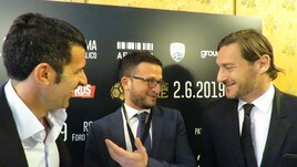 Totti: «Con Figo avrei segnato di più». Il portoghese: «Francesco merita una statua»