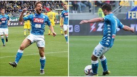 Mertens, che perla su punizione! 81 gol in A come Diego