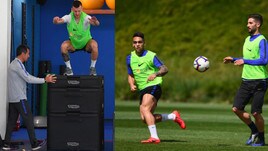 Inter, allenamento anche in palestra: che salto Perisic!