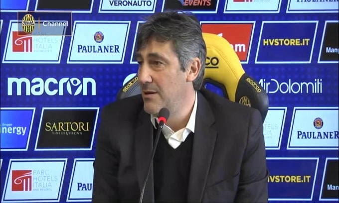 H.Verona, Aglietti si presenta: "Sono carico a molla"