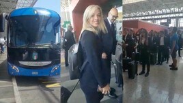 La nostra inviata saluta l'Italia in partenza per i Mondiali