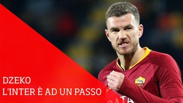 Inter, blitz a Roma per Dzeko