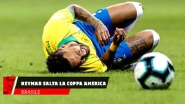 Brasile, Neymar salta la Coppa America