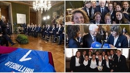 Tra selfie e sorrisi, l'Italia femminile conquista anche Mattarella
