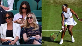 Meghan Markle, moglie del principe Harry, a Wimbledon per Serena Williams
