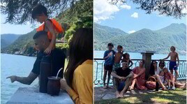 Wanda e Icardi, domenica di relax al lago