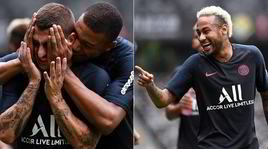 Psg, Mbappé scherza con Verratti e Neymar se la ride