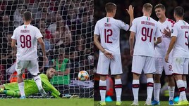 Milan: Maldini Jr sbaglia il rigore, i compagni lo consolano