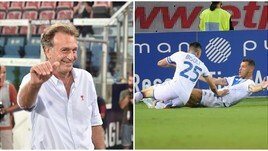 Cagliari, che accoglienza per Cellino! Ma vince il Brescia