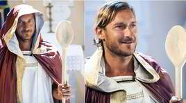 Totti protagonista nello spot di "Romolo+Giuly": riecco il cucchiaio!