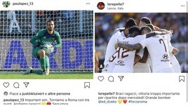 Lecce-Roma 0-1: i commenti dei giocatori sui social