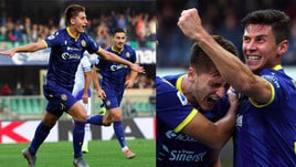 Verona-Sampdoria, la gioia di Kumbulla per il primo gol in Serie A
