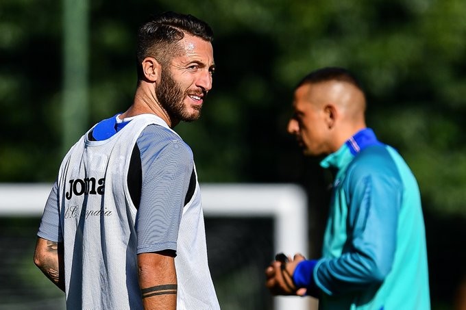 Sampdoria, Palombo dirige l'allenamento: c'è anche Bertolacci