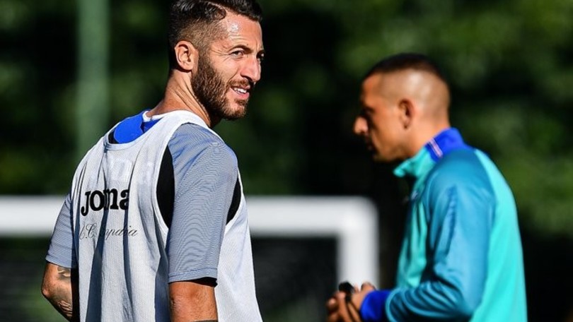 Sampdoria, Palombo dirige l'allenamento: c'è anche Bertolacci