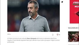 Milan, ufficiale l'esonero di Giampaolo