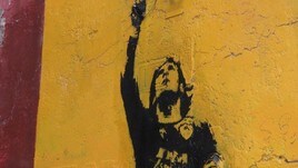 Totti, murale a Rione Monti restaurato